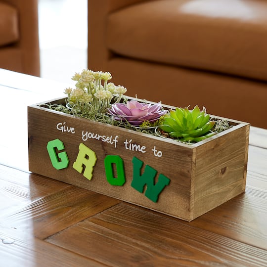 12" x 5.75" x 4" Pallet Wood Bin by Make Market®